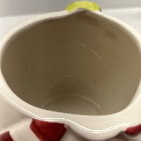 Oneida Snowman Ceramic Cookie Jar with Stocking Hat and Scarf 12" High READ - Picture 6 of 11